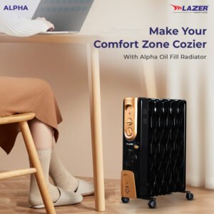 Lazer Alpha OFR ECO FIN PTC WITH FAN Oil Filled Room Heater ( 11 Fin )
