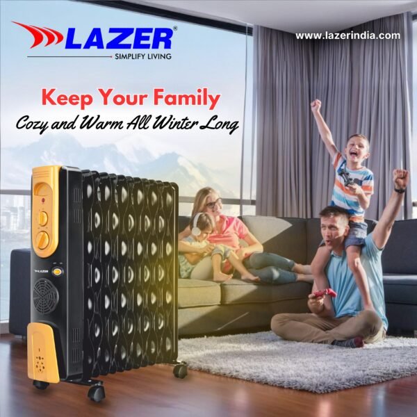 Lazer Alpha OFR ECO FIN PTC WITH FAN Oil Filled Room Heater