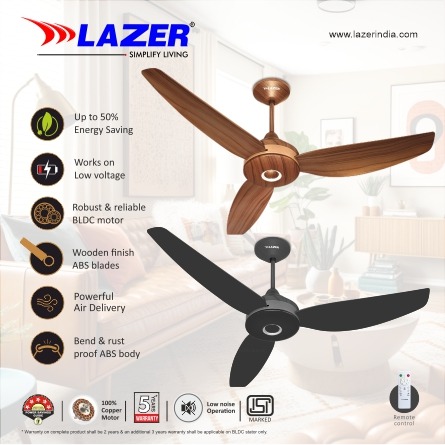 Decorative Ceiling Fan - Lazer STALLION Ceiling Fan