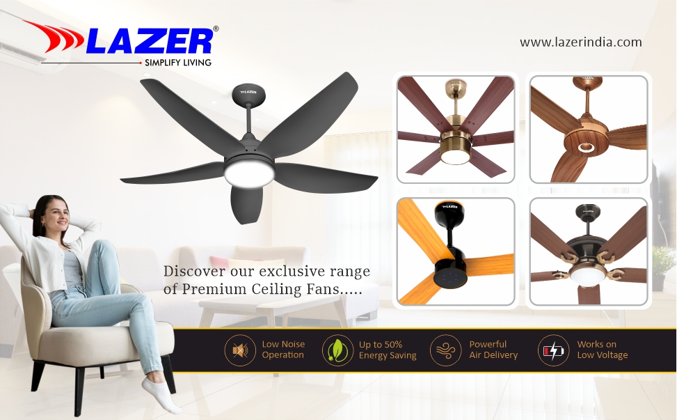 Decorative Ceiling Fans by Lazer India