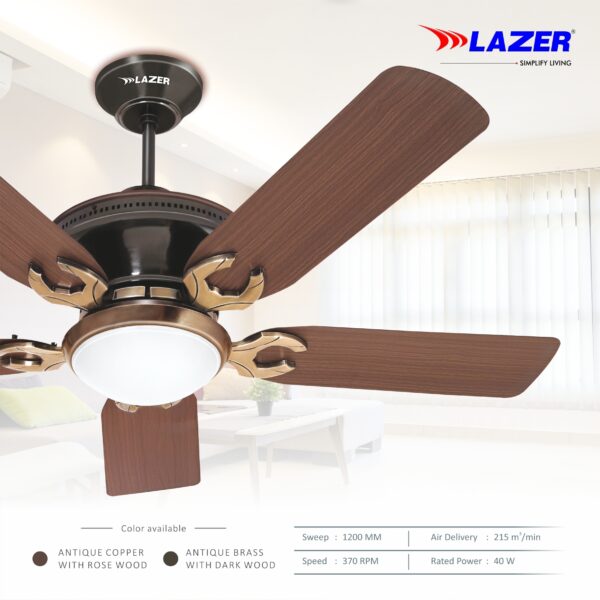 Lazer elite ceiling fan decorative ceiling fan